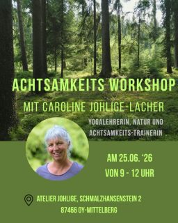 Lasst uns gemeinsam "entstressen" und die Natur genießen! Wie wär's?

#Achtsamkeit#workshop#allgäuerleben #yogamitcaroline #yogaimallgäu